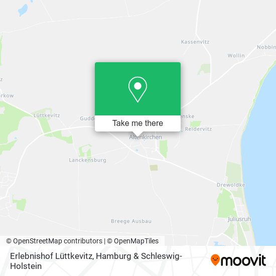 Erlebnishof Lüttkevitz map