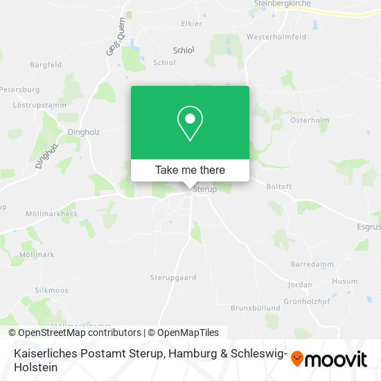 Kaiserliches Postamt Sterup map