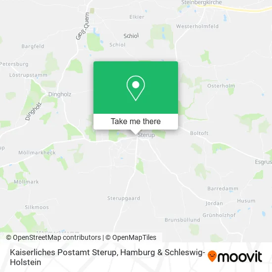 Карта Kaiserliches Postamt Sterup