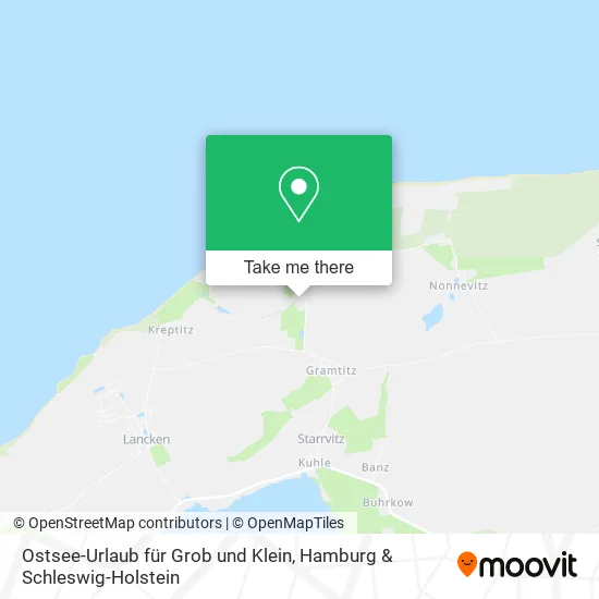 Карта Ostsee-Urlaub für Grob und Klein