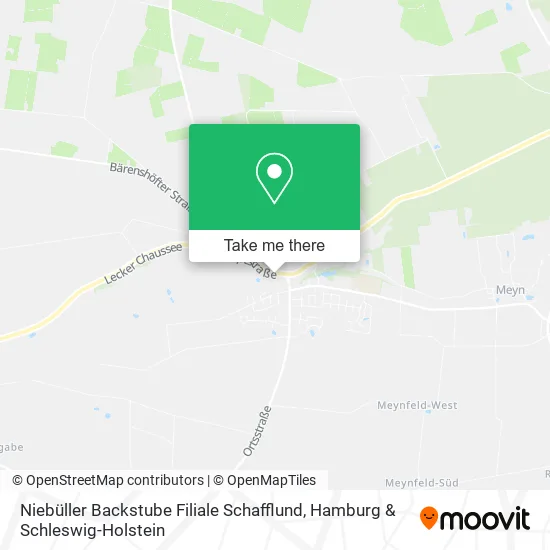 Карта Niebüller Backstube Filiale Schafflund