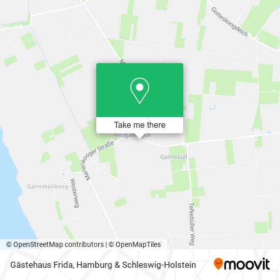 Gästehaus Frida map