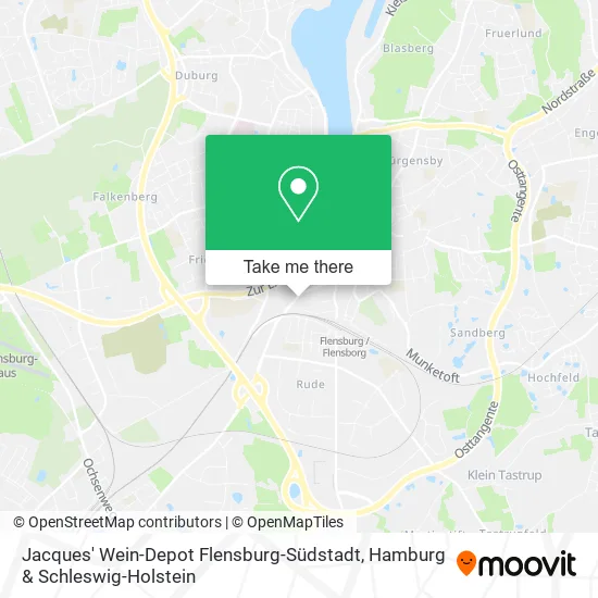 Jacques' Wein-Depot Flensburg-Südstadt map