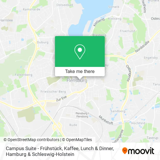 Карта Campus Suite - Frühstück, Kaffee, Lunch & Dinner