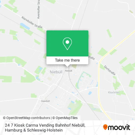 Карта 24 7 Kiosk Carma Vending Bahnhof Niebüll