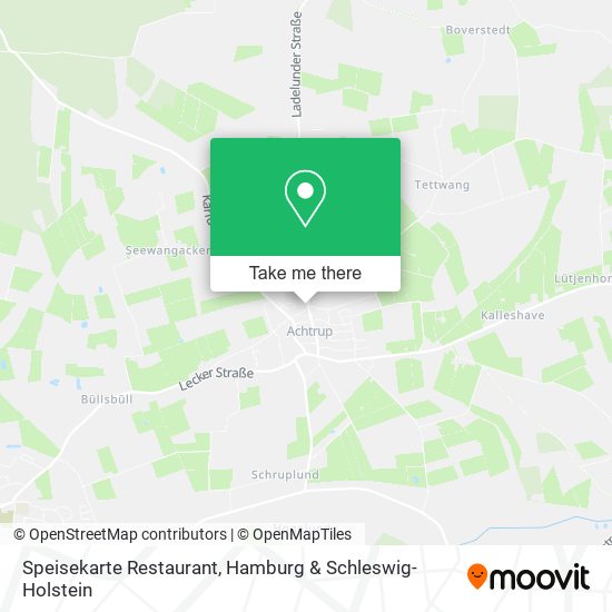 Speisekarte Restaurant map