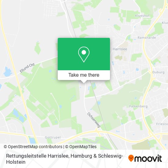 Rettungsleitstelle Harrislee map
