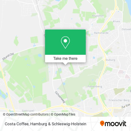 Costa Coffee map