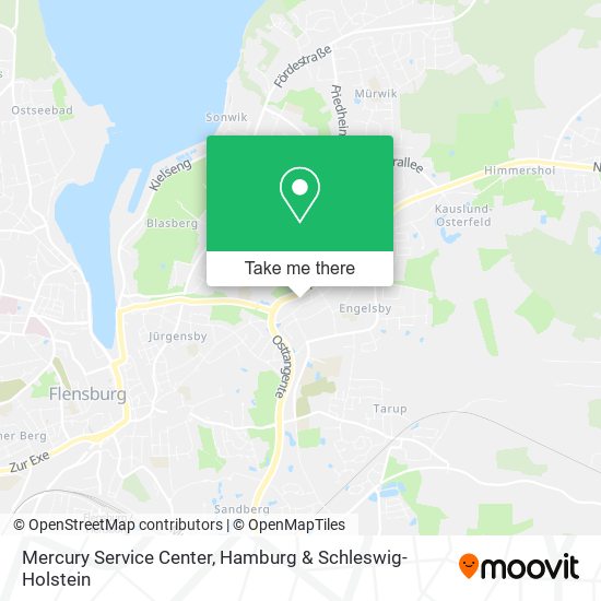 Mercury Service Center map