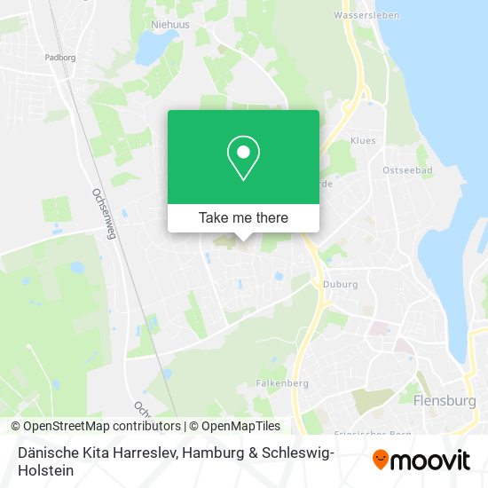 Dänische Kita Harreslev map