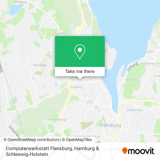Карта Computerwerkstatt Flensburg