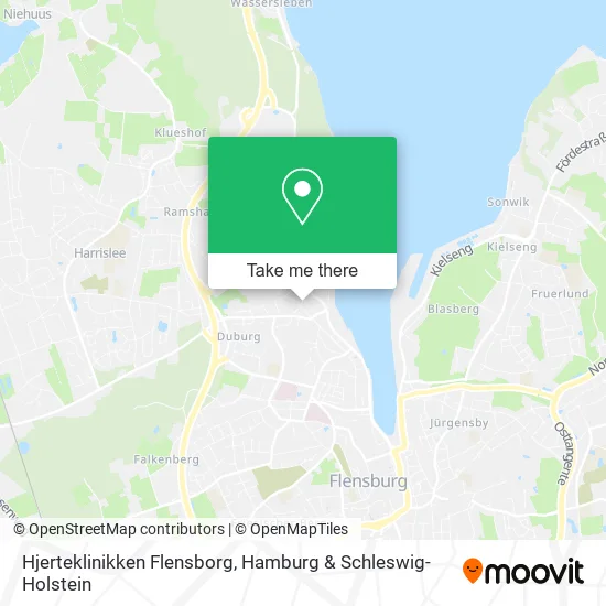 Карта Hjerteklinikken Flensborg
