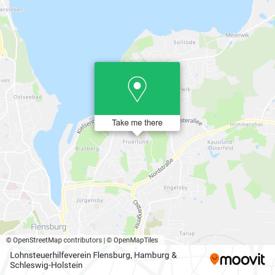 Lohnsteuerhilfeverein Flensburg map