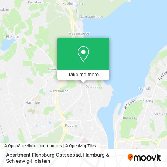 Apartment Flensburg Ostseebad map