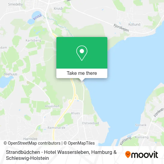 Карта Strandbüdchen - Hotel Wassersleben