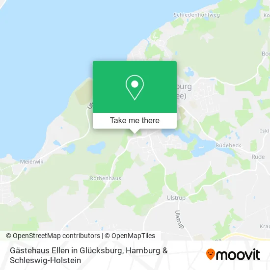 Карта Gästehaus Ellen in Glücksburg