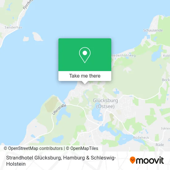 Карта Strandhotel Glücksburg