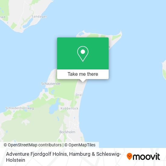 Adventure Fjordgolf Holnis map