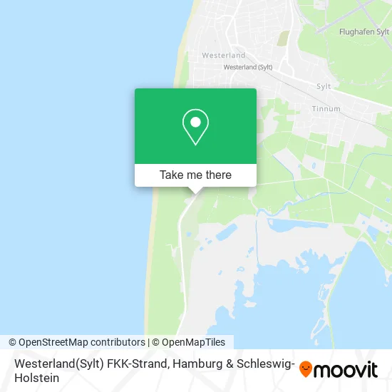 Карта Westerland(Sylt) FKK-Strand