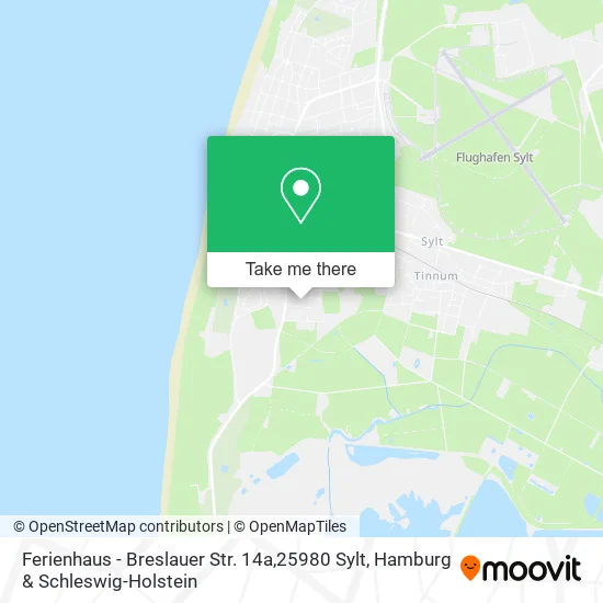 Карта Ferienhaus - Breslauer Str. 14a,25980 Sylt