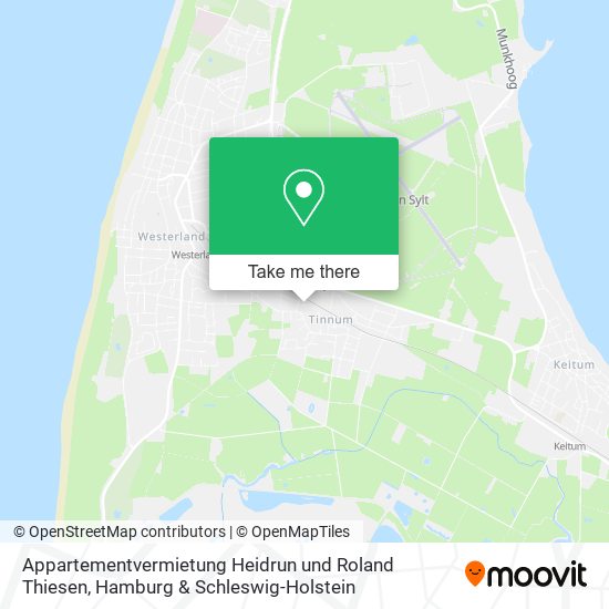 Appartementvermietung Heidrun und Roland Thiesen map