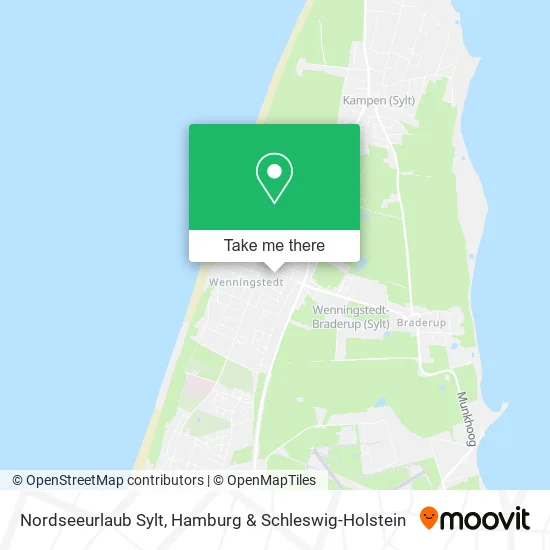 Карта Nordseeurlaub Sylt