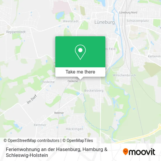 Карта Ferienwohnung an der Hasenburg