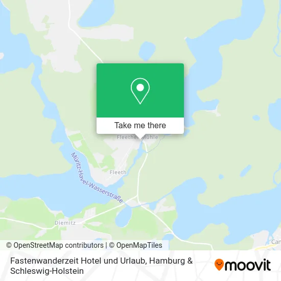 Карта Fastenwanderzeit Hotel und Urlaub