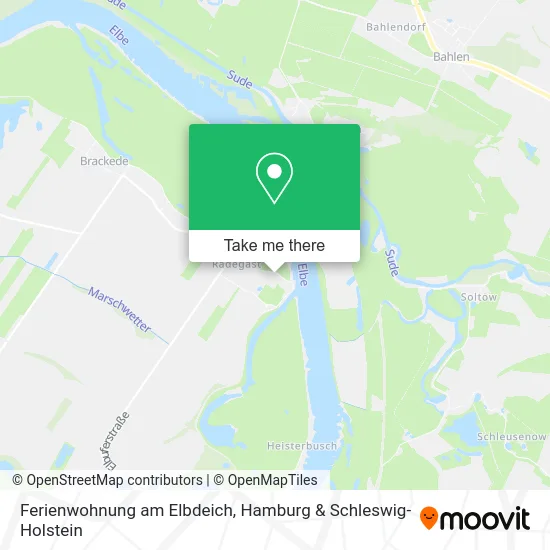 Карта Ferienwohnung am Elbdeich