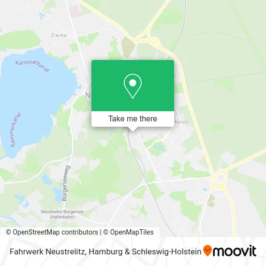 Fahrwerk Neustrelitz map