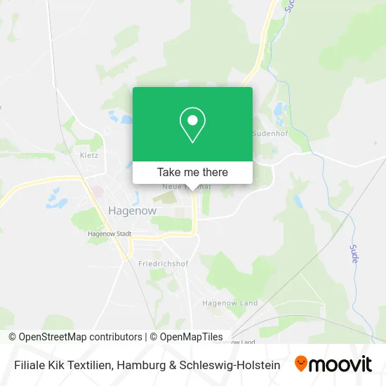 Карта Filiale Kik Textilien