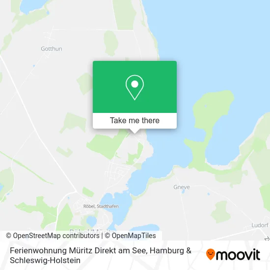 Карта Ferienwohnung Müritz Direkt am See
