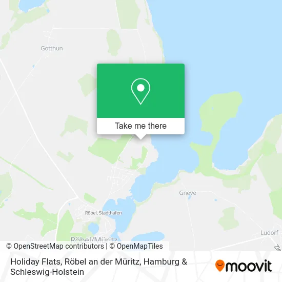 Карта Holiday Flats, Röbel an der Müritz