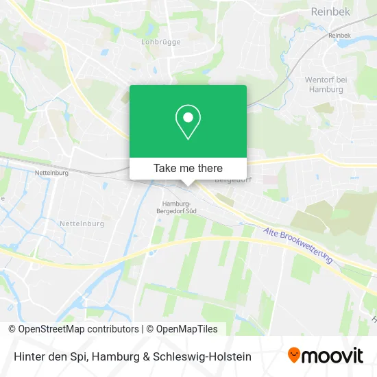 Карта Hinter den Spi