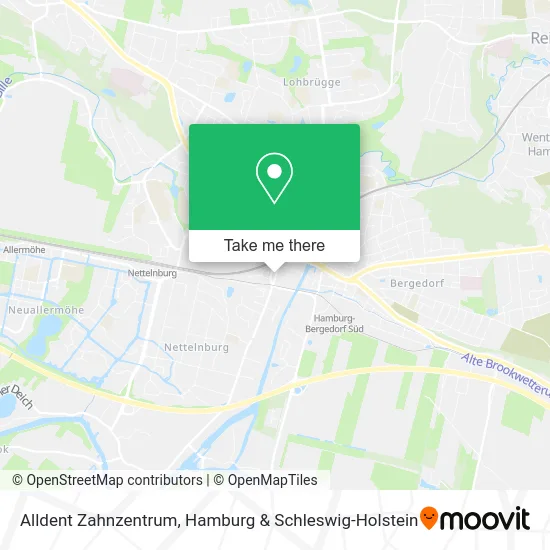 Карта Alldent Zahnzentrum