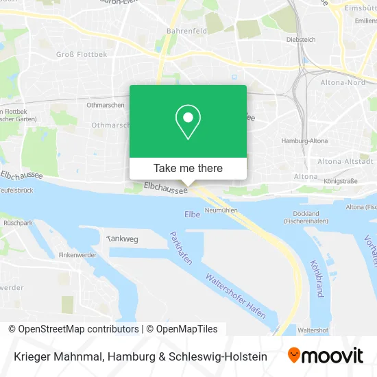 Krieger Mahnmal map