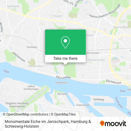 Карта Monumentale Eiche im Jenischpark