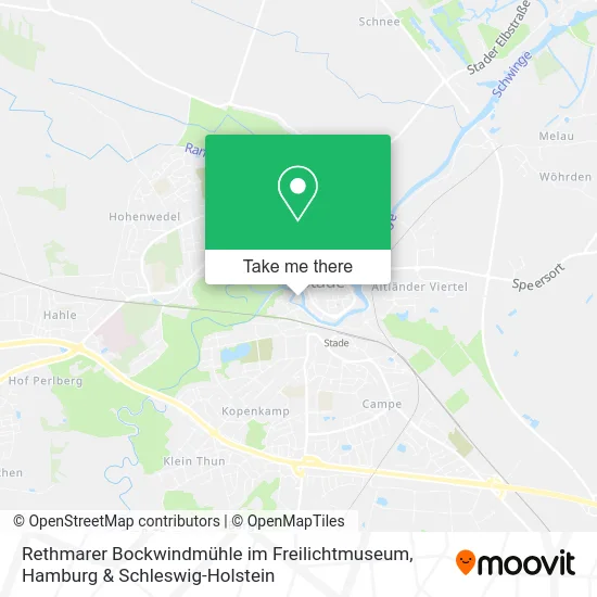 Карта Rethmarer Bockwindmühle im Freilichtmuseum