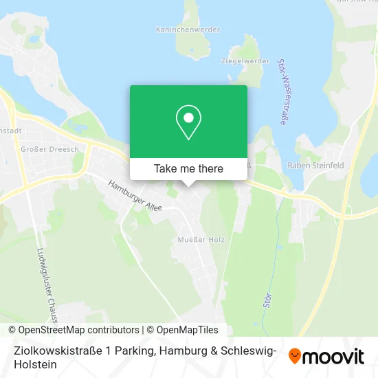 Карта Ziolkowskistraße 1 Parking