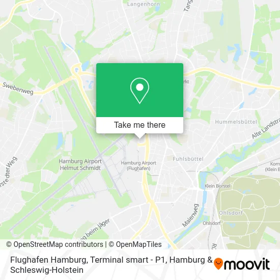 Flughafen Hamburg, Terminal smart - P1 map
