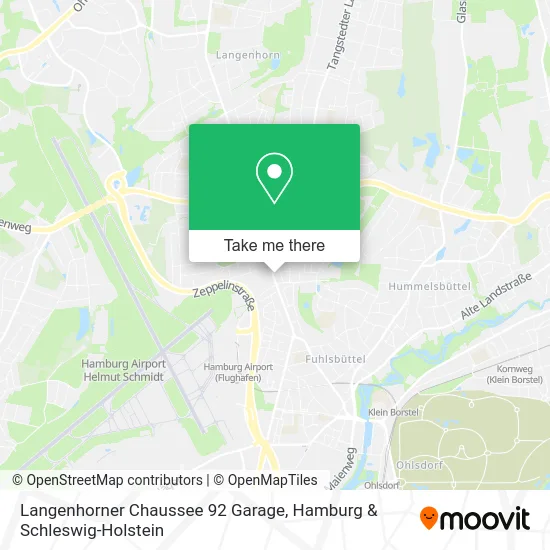 Langenhorner Chaussee 92 Garage map
