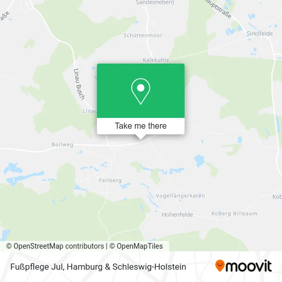 Карта Fußpflege Jul