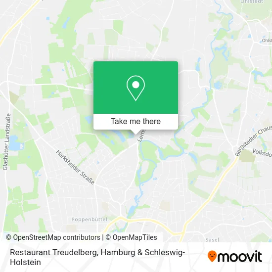 Restaurant Treudelberg map