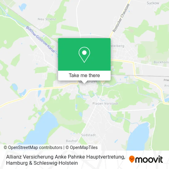 Карта Allianz Versicherung Anke Pahnke Hauptvertretung