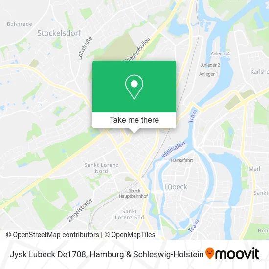 Карта Jysk Lubeck De1708