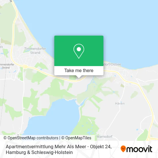 Карта Apartmentvermittlung Mehr Als Meer - Objekt 24