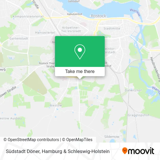 Карта Südstadt Döner