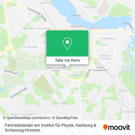 Карта Fahrradständer am Institut für Physik