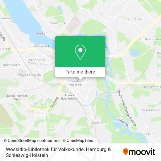Карта Wossidlo-Bibliothek für Volkskunde