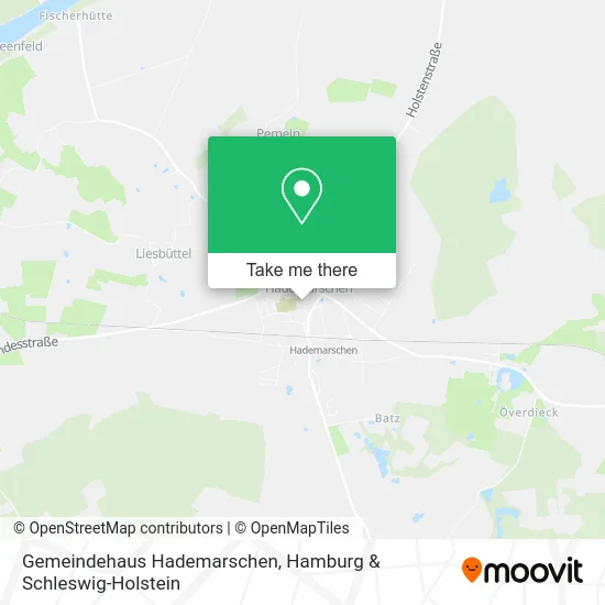 Карта Gemeindehaus Hademarschen
